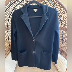 J.Crew Factory Sweater Blazer Black Small